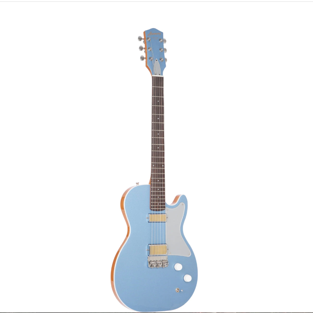 Đàn Guitar Điện Harmony Standard Jupiter Thinline Electric Guitar w/Case, Sky Blue