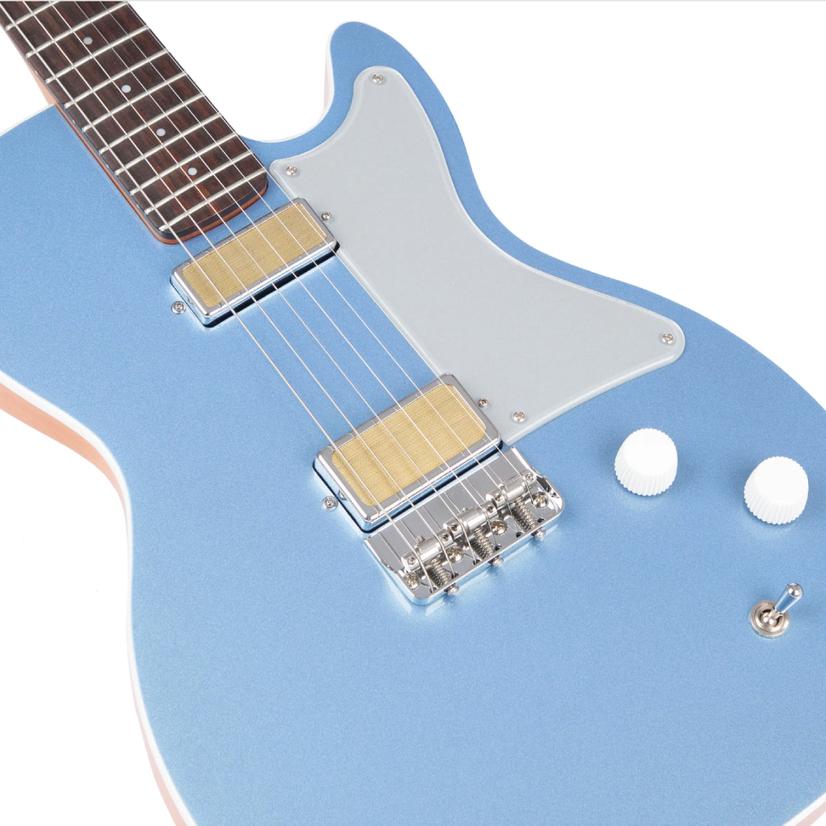 Đàn Guitar Điện Harmony Standard Jupiter Thinline Electric Guitar w/Case, Sky Blue