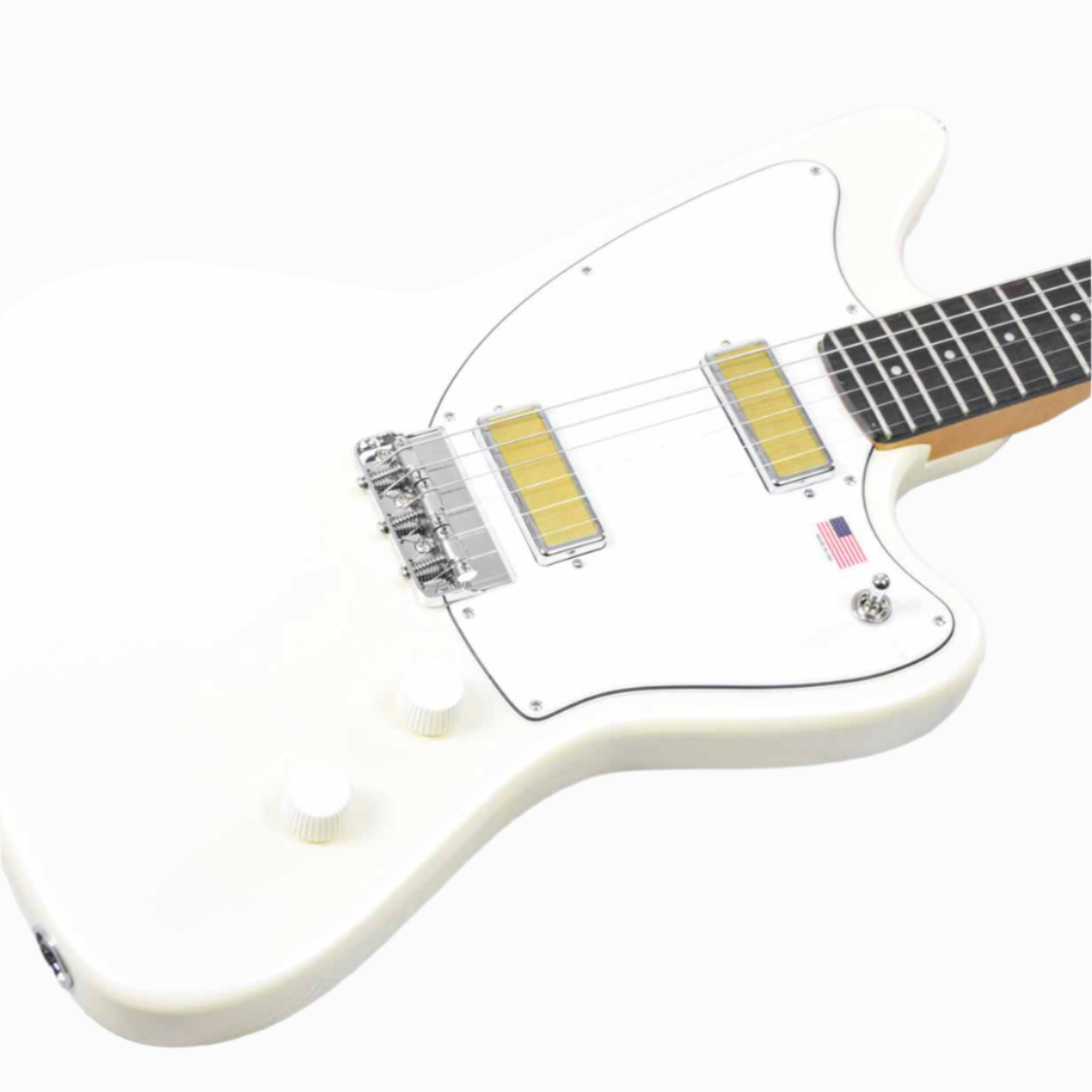 Đàn Guitar Điện Harmony Standard Silhouette w/Case, RW FB, Pearl White