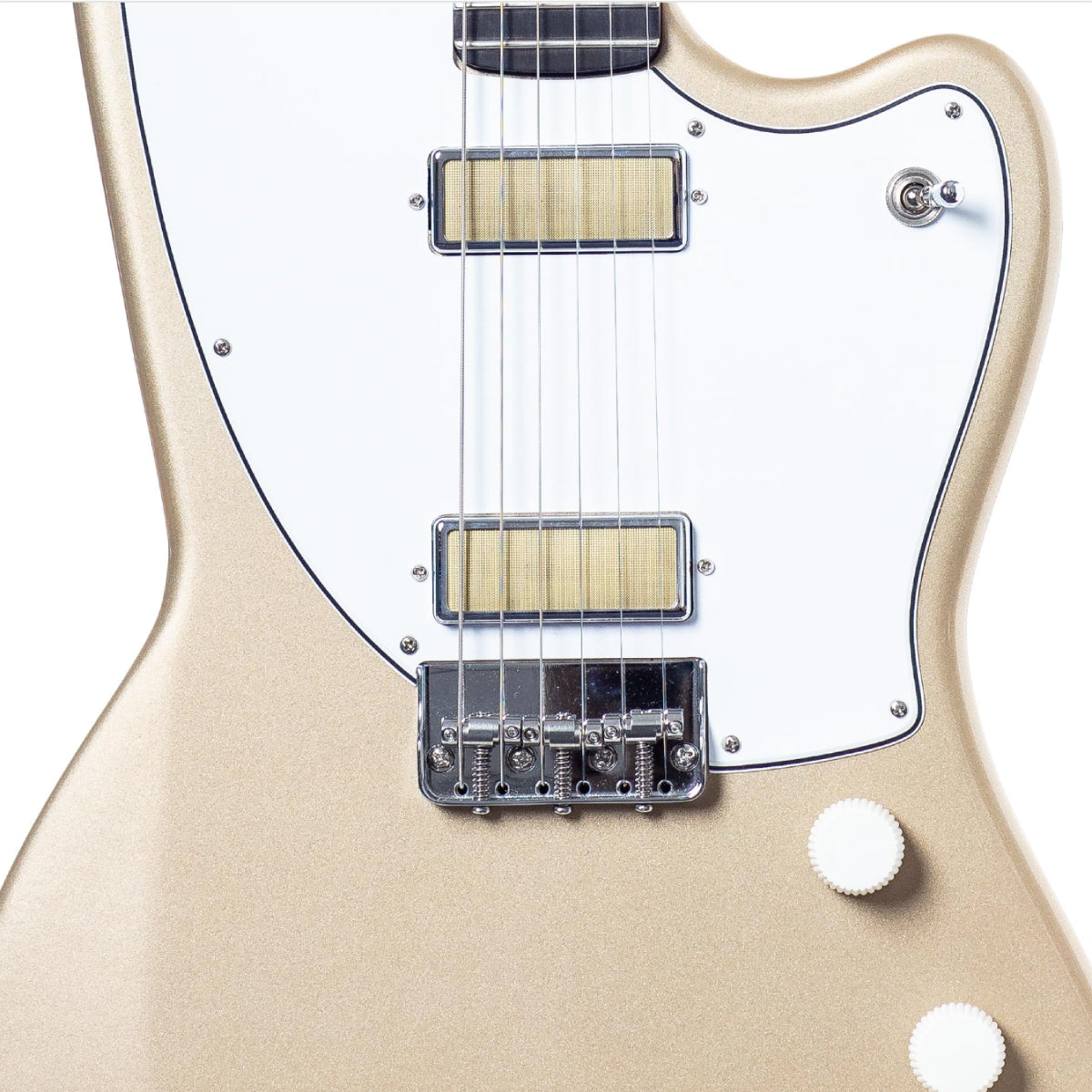 Đàn Guitar Điện Harmony Standard Silhouette w/Case, RW FB, Champagne