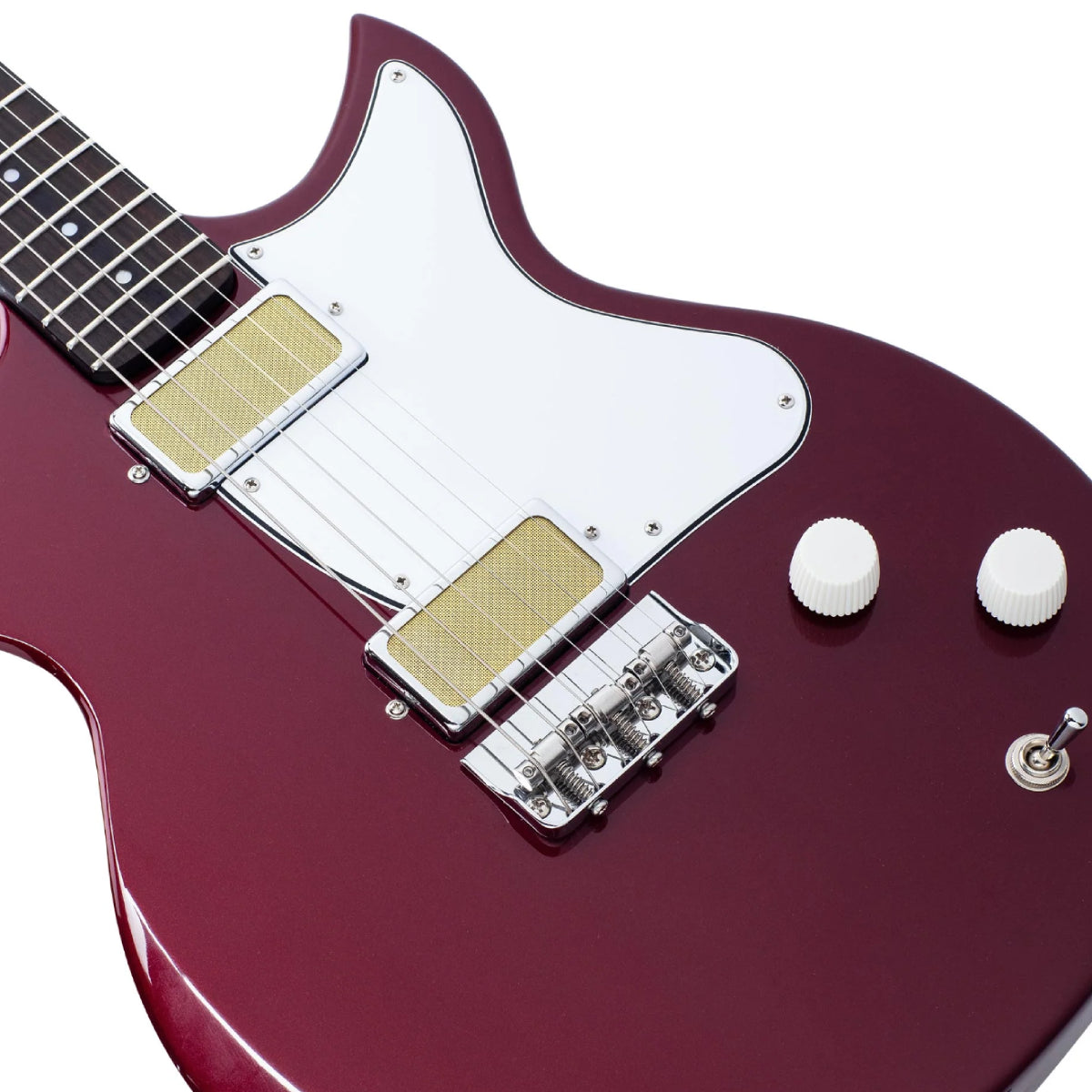 Đàn Guitar Điện Harmony Standard Rebel w/Case, RW FB, Burgundy
