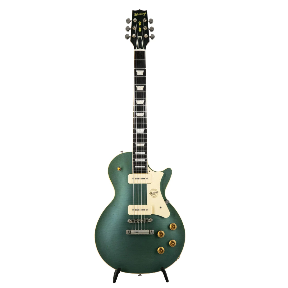 Đàn Guitar Điện Heritage Custom Shop Core Collection H-150 P90 with Case, Pelham Blue, Artisan Aged