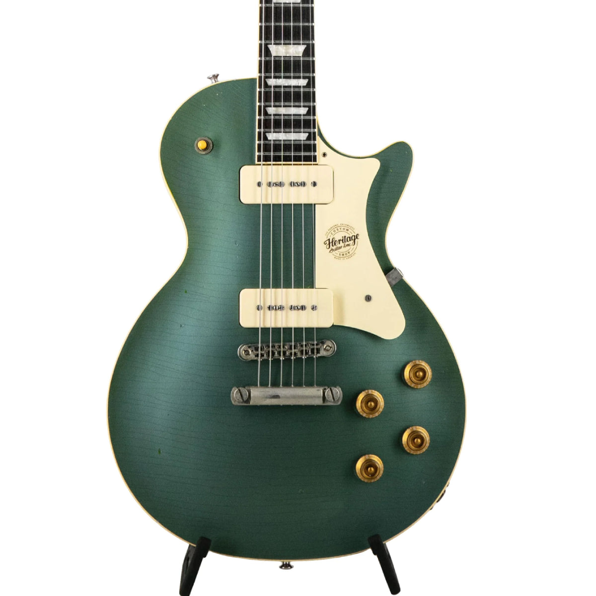 Đàn Guitar Điện Heritage Custom Shop Core Collection H-150 P90 with Case, Pelham Blue, Artisan Aged