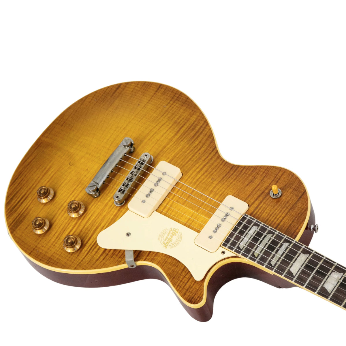 Đàn Guitar Điện Heritage Custom Shop Core Collection H-150 P90 with Case, Dirty Lemon Burst, Artisan Aged