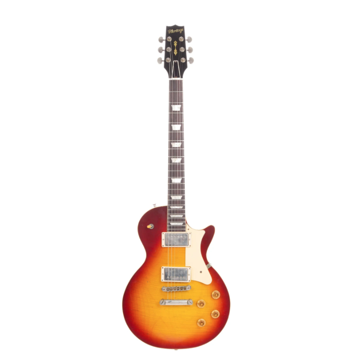 Đàn Guitar Điện Heritage Custom Shop Core Collection H-150 Plain Top with Case, Dark Cherry Sunburst, Artisan Aged