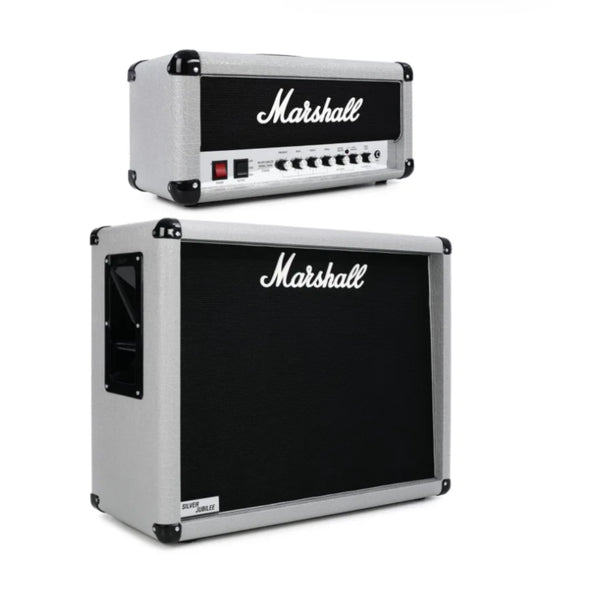 Marshall 2525H Mini Silver Jubilee and 2536 2x12 Stack - Silver