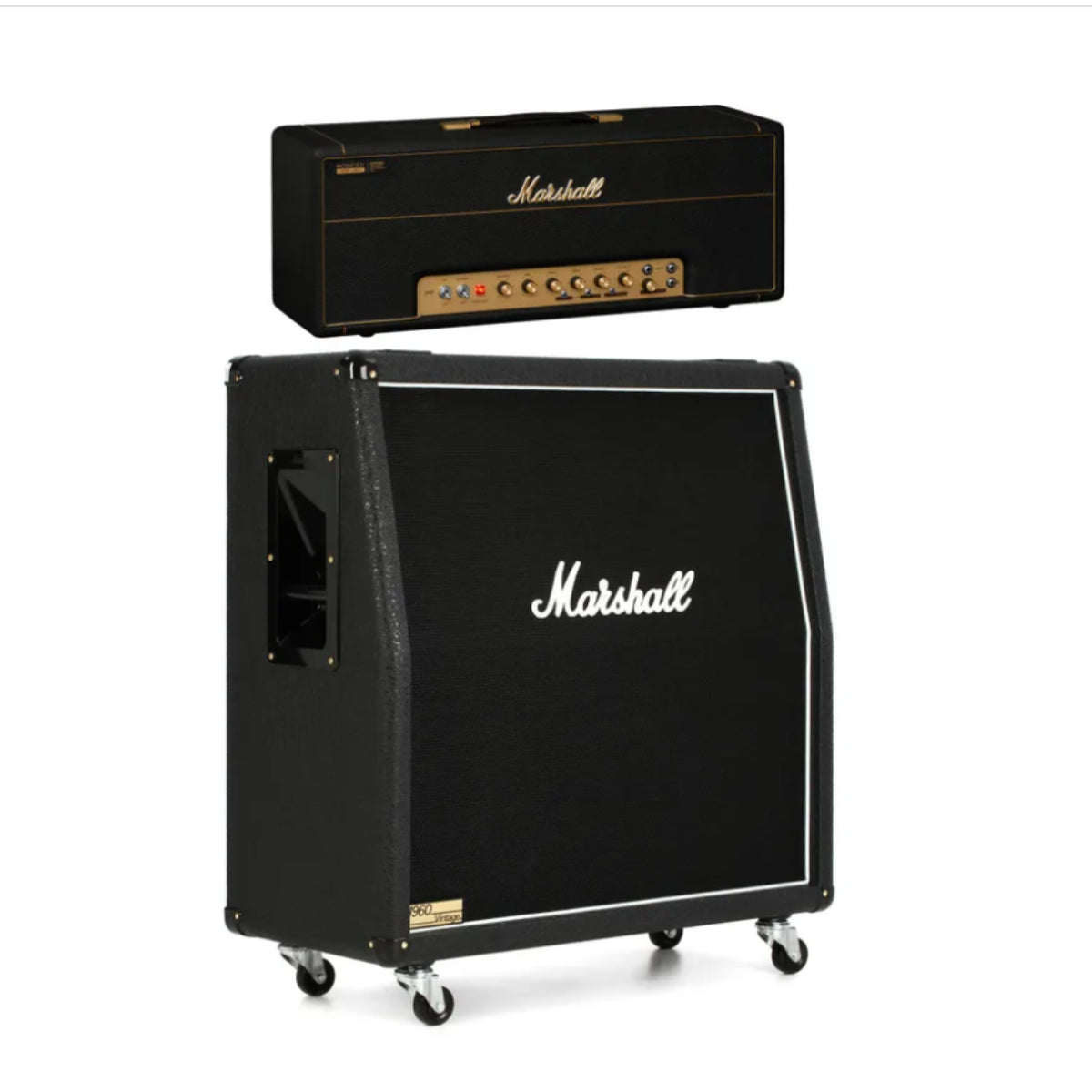 Marshall 1959 Modified 100-watt Tube Head with 1960AV 280-watt 4x12" Angled Cabinet