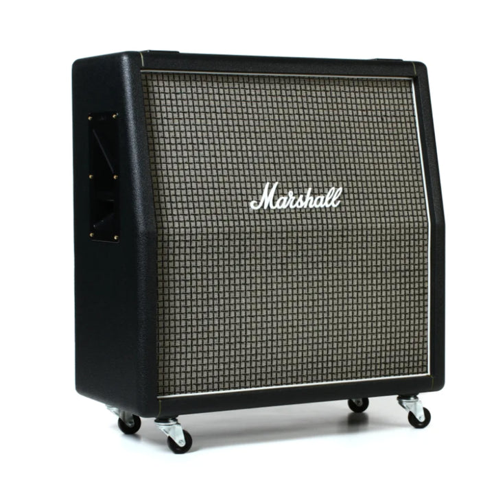Marshall 1960AX 100-watt 4x12-inch Angled Extension Cabinet with Greenbacks