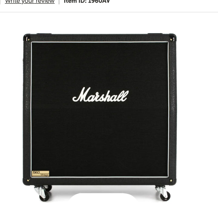 Marshall 1960AV 280-watt 4 x 12-inch Angled Extension Cabinet