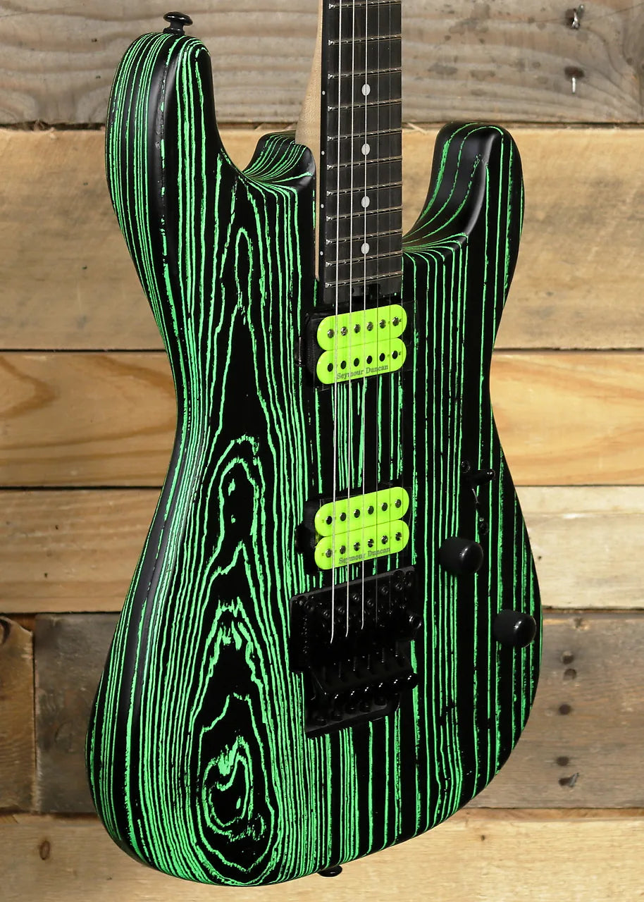 Đàn Guitar Điện Charvel Limited Edition Pro-Mod San Dimas Style 1 HH FR E ASH, Ebony Fingerboard, Green Glow