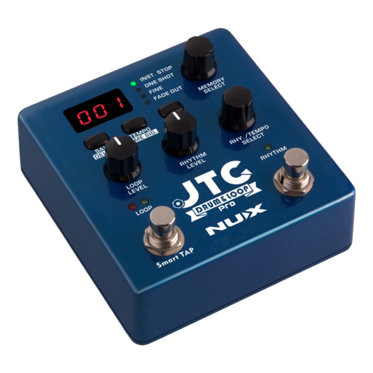 Pedal Trống Kiêm Looper NUX JTC Drum & Loop Pro NDL-5 – Góc nghiêng JTC Pro từ bên phải