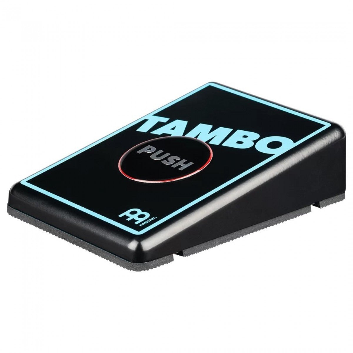 Pedal Trống Meinl Digital Stomp Box Tambourine STB4 – góc nghiêng 3/4 trên nền trắng, chữ TAMBO và logo Meinl