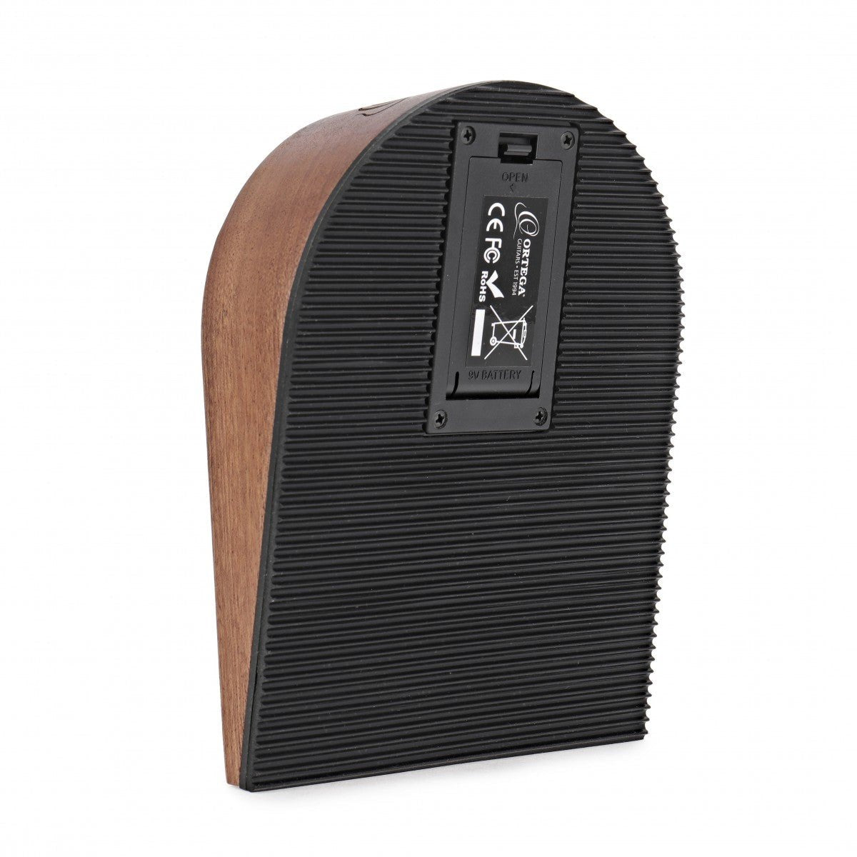 Pedal Trống Ortega QUANTUMEXP Expansion Trigger – mặt đáy cao su gân chống trượt và tem thông tin sản phẩm