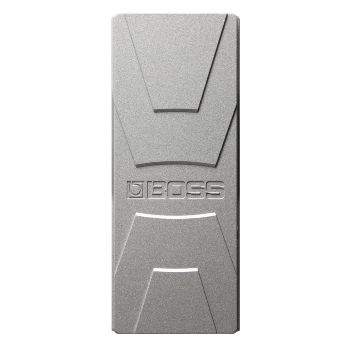 Pedal Volume BOSS FV-30L Foot Volume – mặt trên bàn đạp nhìn thẳng, logo BOSS dập nổi