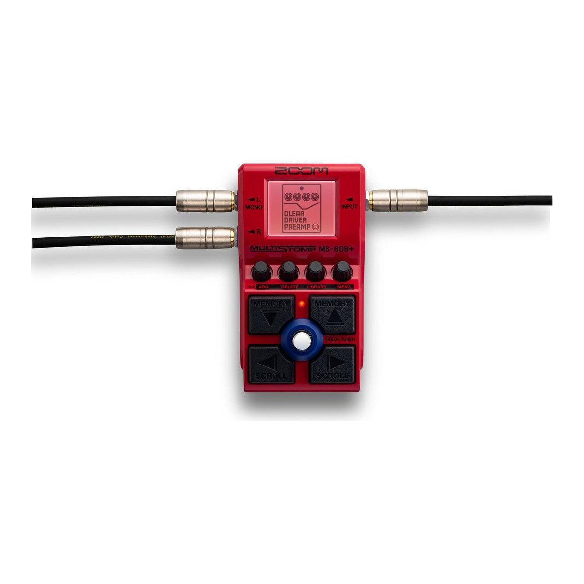 Phơ Bass Zoom MS-60B+ MultiStomp – cắm dây vào INPUT và hai ngõ ra OUTPUT L/MONO, R
