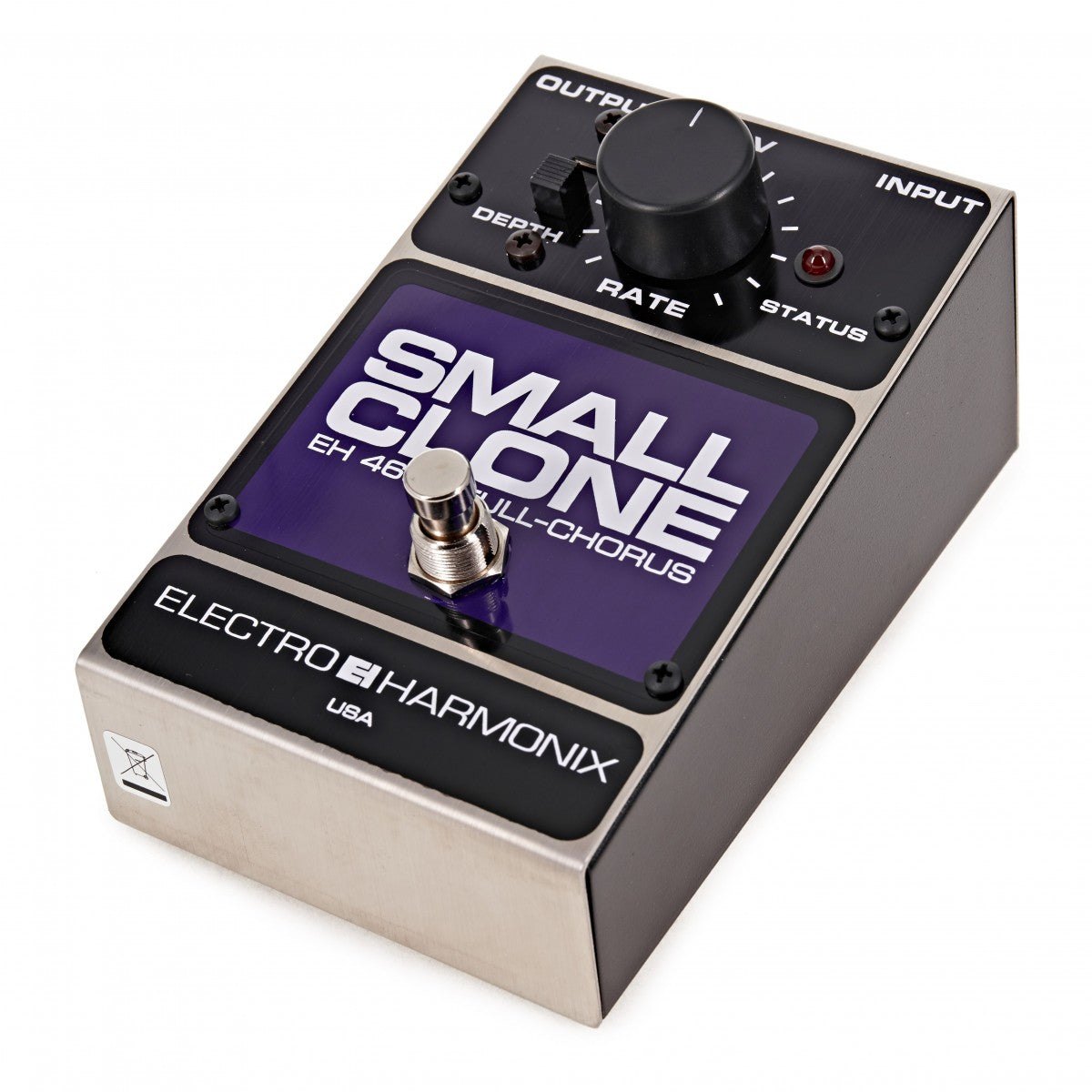 Phơ Chorus Electro-Harmonix Small Clone – góc nghiêng 3/4, nhãn tím EH 4600 Full-Chorus