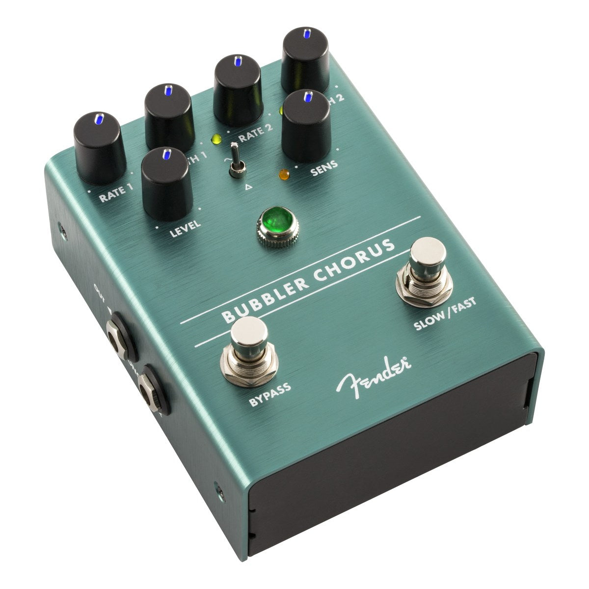 Phơ Chorus Fender Bubbler Analog Chorus – góc chéo từ trên nhìn toàn bộ mặt pedal Bubbler
