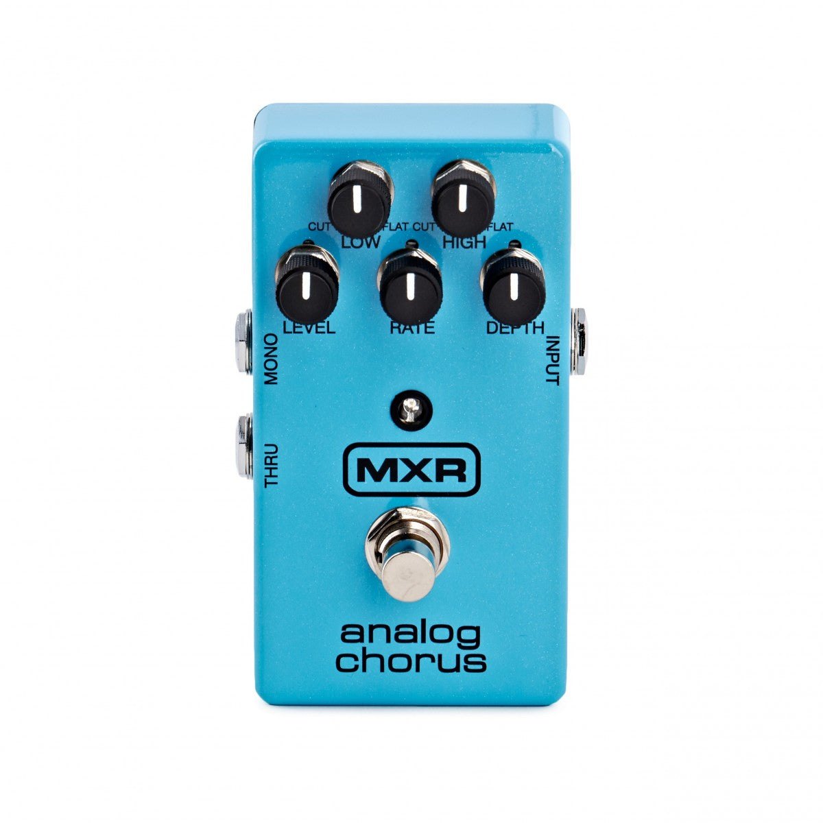 Phơ Chorus MXR M234 Analog Chorus – mặt trên với 5 núm LEVEL, RATE, DEPTH, LOW, HIGH