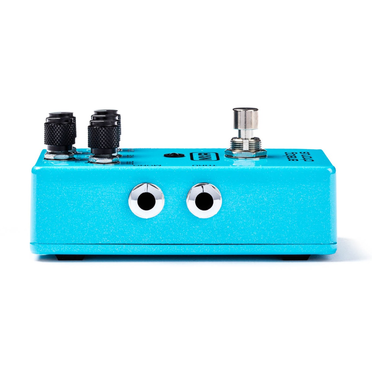 cạnh trái MXR M234 Analog Chorus với 2 jack ra MONO và THRU