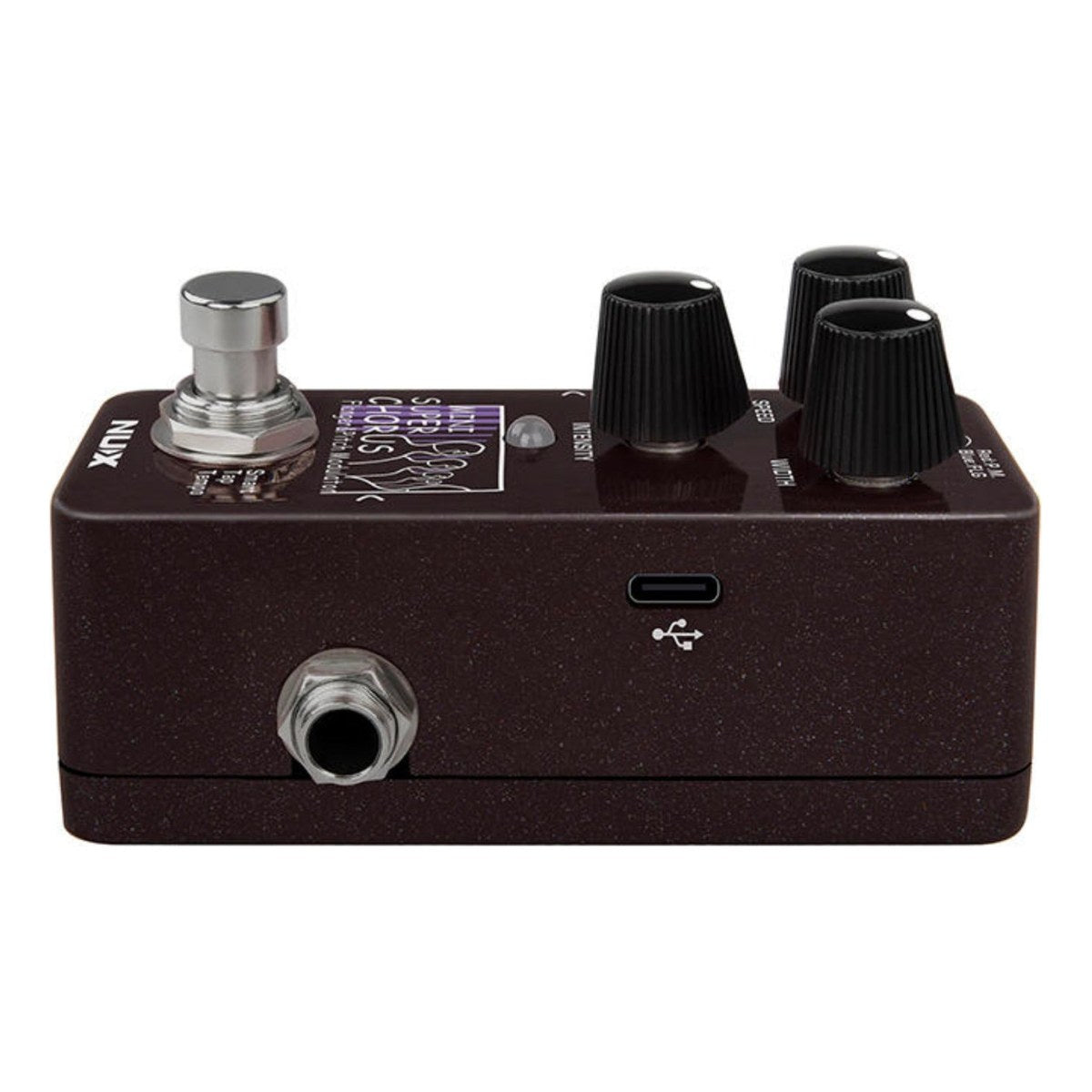 Phơ Chorus NUX Mini SCF NCH-5 – Cạnh Mini SCF có jack và cổng USB-C