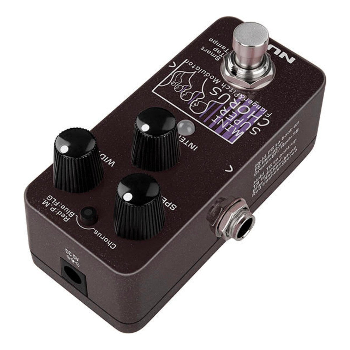 Phơ Chorus NUX Mini SCF NCH-5 – Góc nhìn Mini SCF từ phía đầu pedal