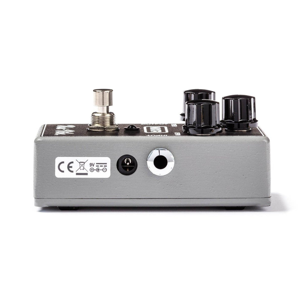Phơ Chorus Vibrato MXR M68 Uni-Vibe – cạnh phải với cổng INPUT và jack nguồn DC 9V