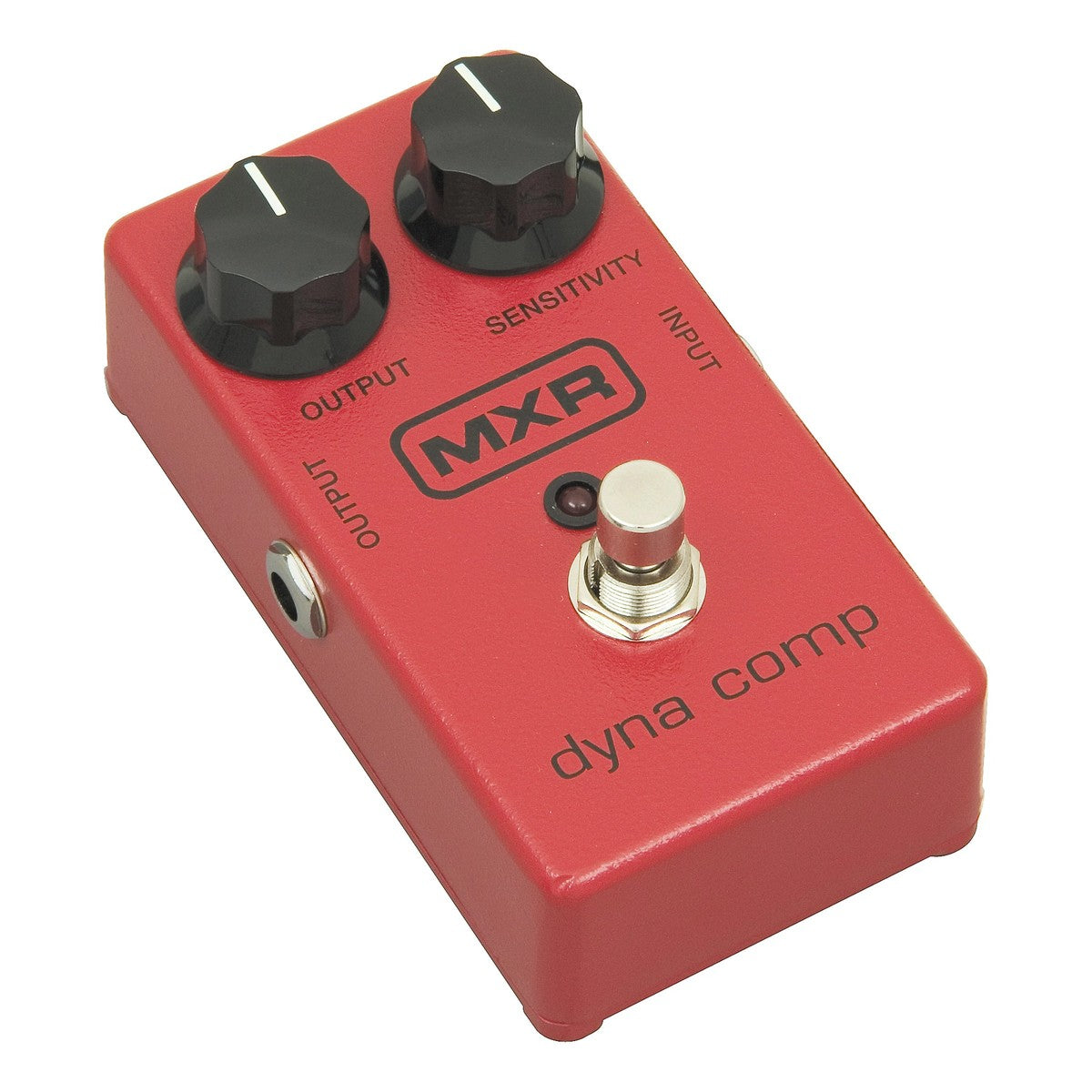MXR M102 Dyna Comp nhìn nghiêng từ phía jack OUTPUT
