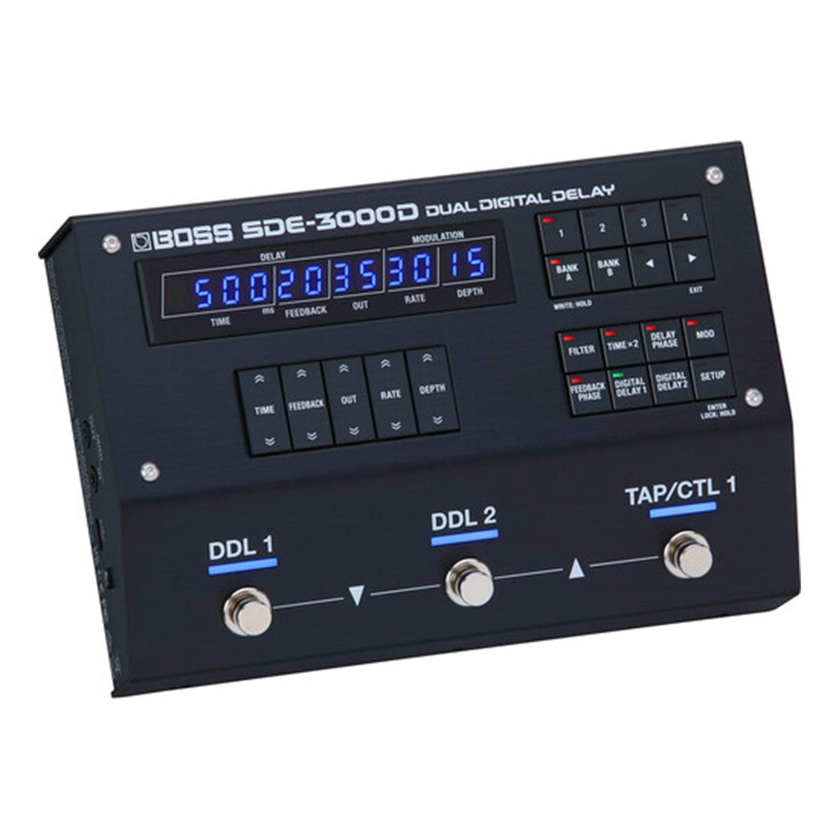 BOSS SDE-3000D nhìn nghiêng từ phía trước bên trái