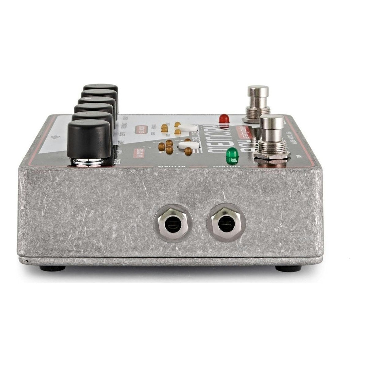 Cạnh trái Electro-Harmonix Deluxe Memory Boy với hai jack RETURN và OUTPUT
