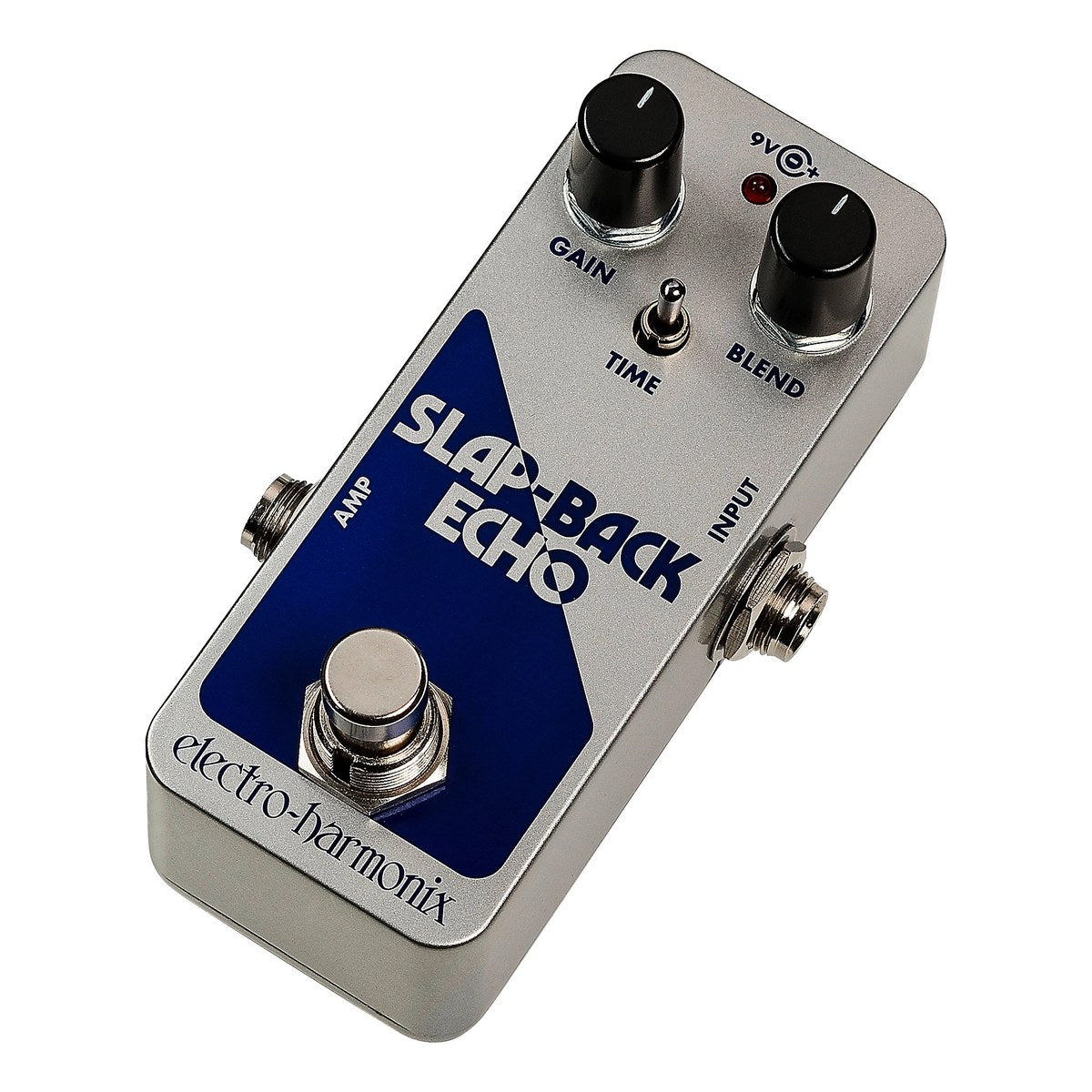 Phơ Delay Electro-Harmonix Slap-Back Echo - Slap-Back Echo nhìn chéo từ bên phải, thấy jack INPUT