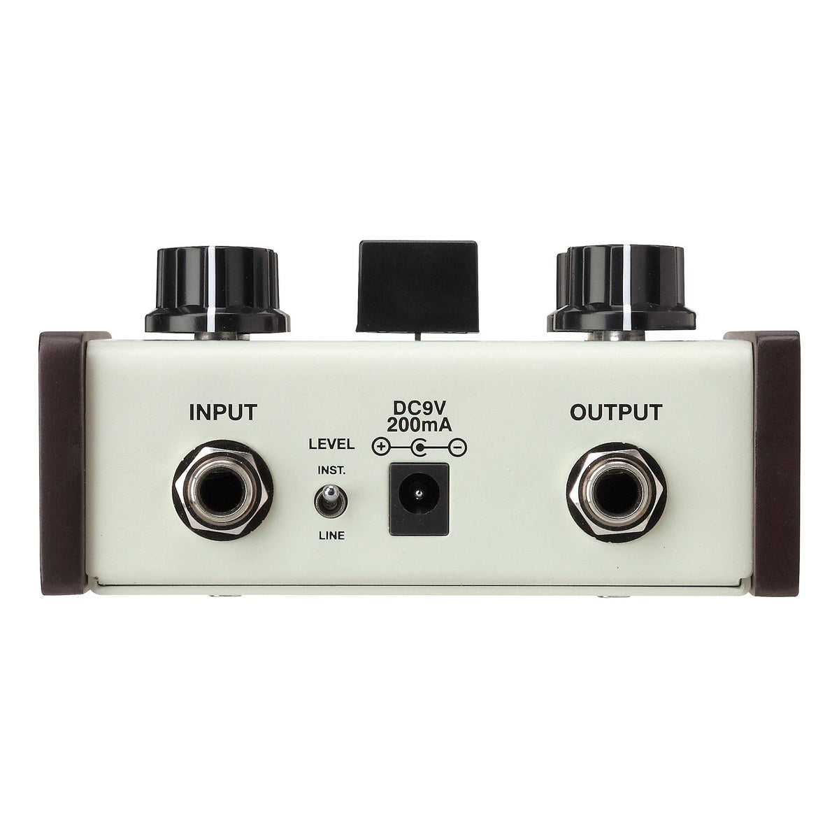 Phơ Delay Ibanez ES3 Echo Shifter – mặt sau Ibanez ES3 với INPUT, công tắc LEVEL INST/LINE, DC9V 200mA, OUTPUT