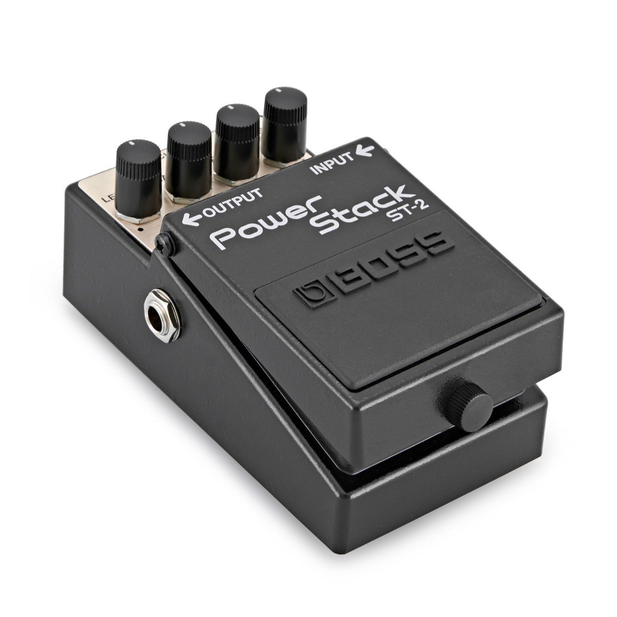 Phơ Distortion BOSS ST-2 Power Stack – góc nghiêng bên trái, thấy cổng OUTPUT