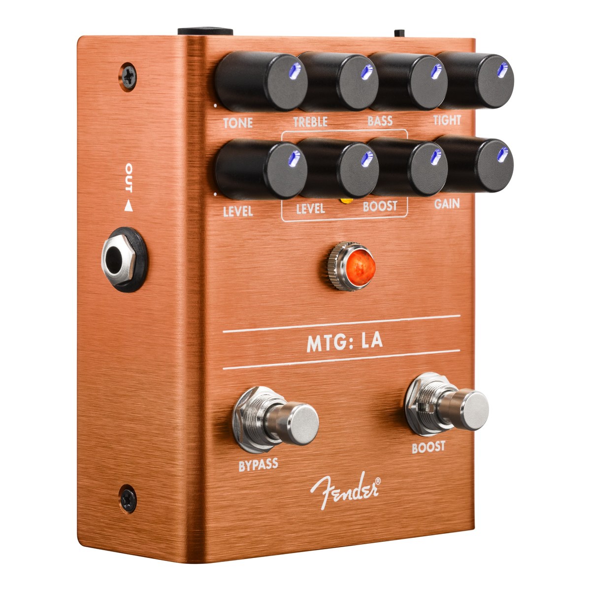 Phơ Distortion Fender MTG:LA Tube Distortion – góc nghiêng phải MTG:LA