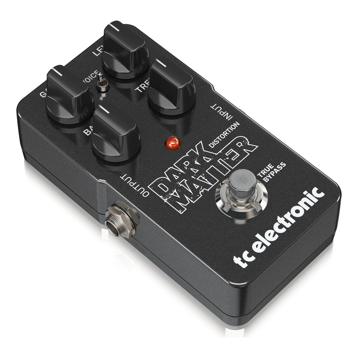 Phơ Distortion TC Electronic Dark Matter Distortion - Dark Matter Distortion nhìn nghiêng bên trái, thấy jack OUTPUT