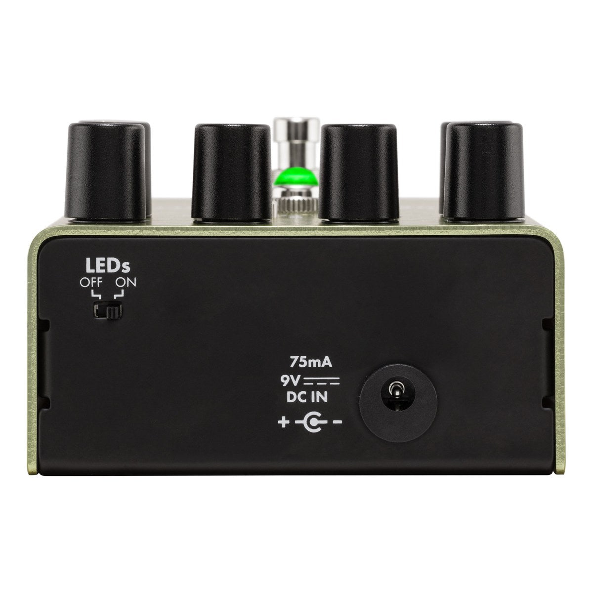 Phơ Envelope Filter Fender Pour Over Envelope Filter – đầu pedal với jack nguồn 9V DC 75mA và công tắc LEDs OFF/ON
