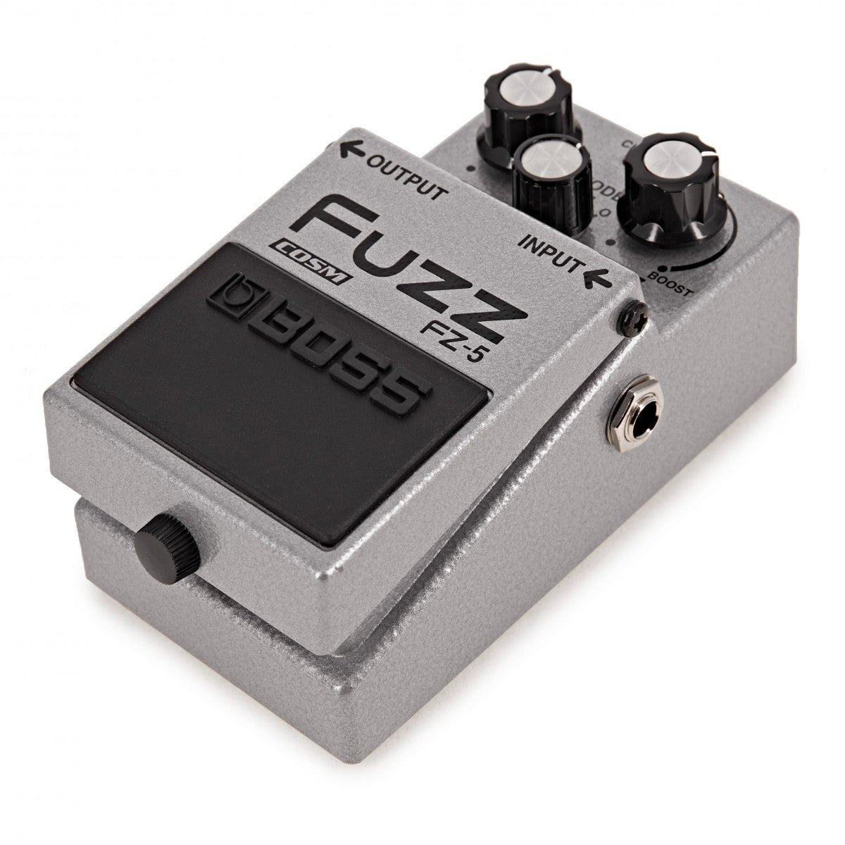 Phơ Fuzz BOSS FZ-5 – góc nghiêng phải, thấy cạnh cổng INPUT