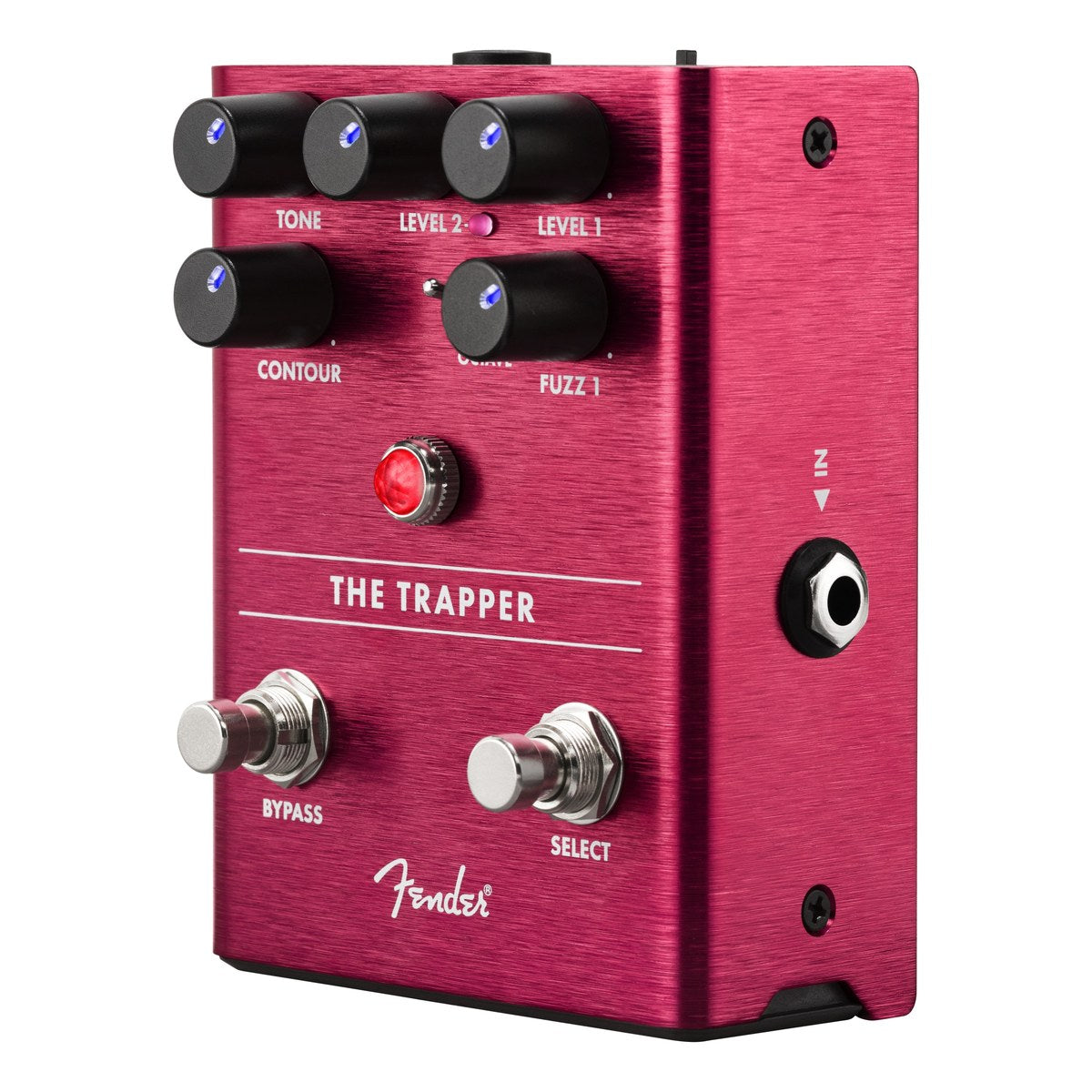 Phơ Fuzz Fender The Trapper Dual Fuzz – góc nghiêng trái The Trapper