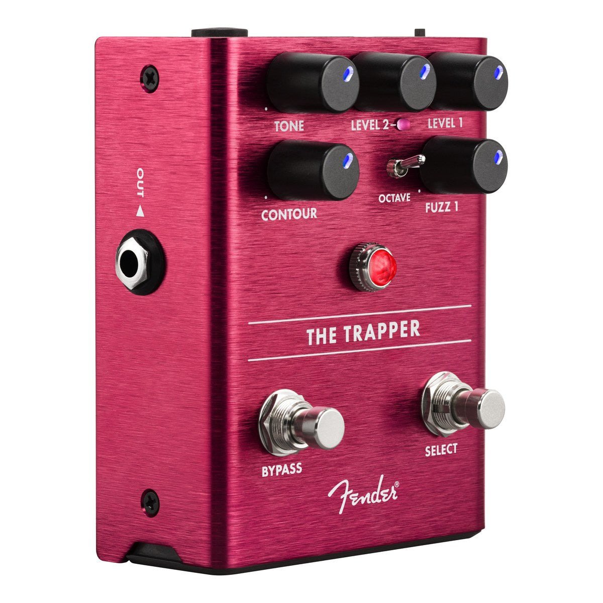 Phơ Fuzz Fender The Trapper Dual Fuzz – góc nghiêng phải The Trapper