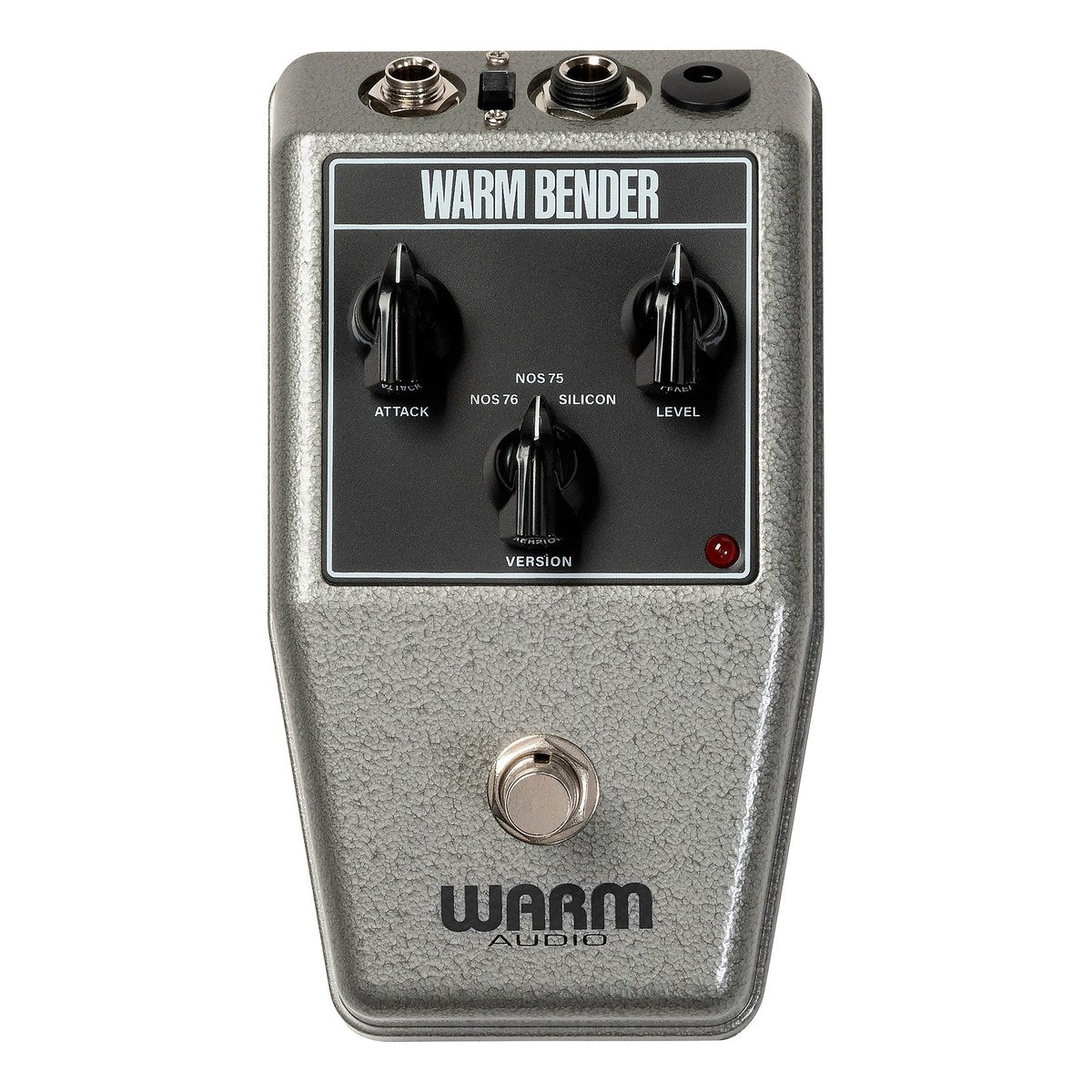 Warm Audio Warm Bender chính diện: núm ATTACK, LEVEL, VERSION (NOS 76, NOS 75, SILICON)
