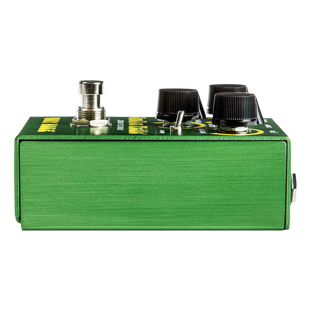Phơ Fuzz Way Huge Smalls Swollen Pickle Jumbo Fuzz MkIII WM41 - cạnh bên Swollen Pickle WM41 nhìn từ phía footswitch bên trái