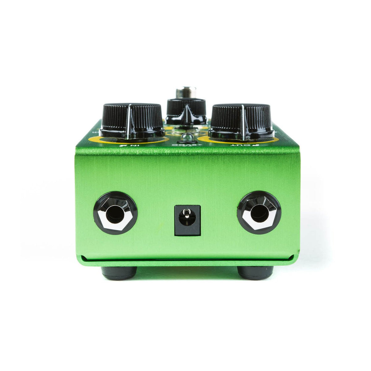 Phơ Fuzz Way Huge Swollen Pickle Jumbo Fuzz MkIIS WHE401S – đầu pedal với jack IN, OUT và cổng nguồn 9VDC
