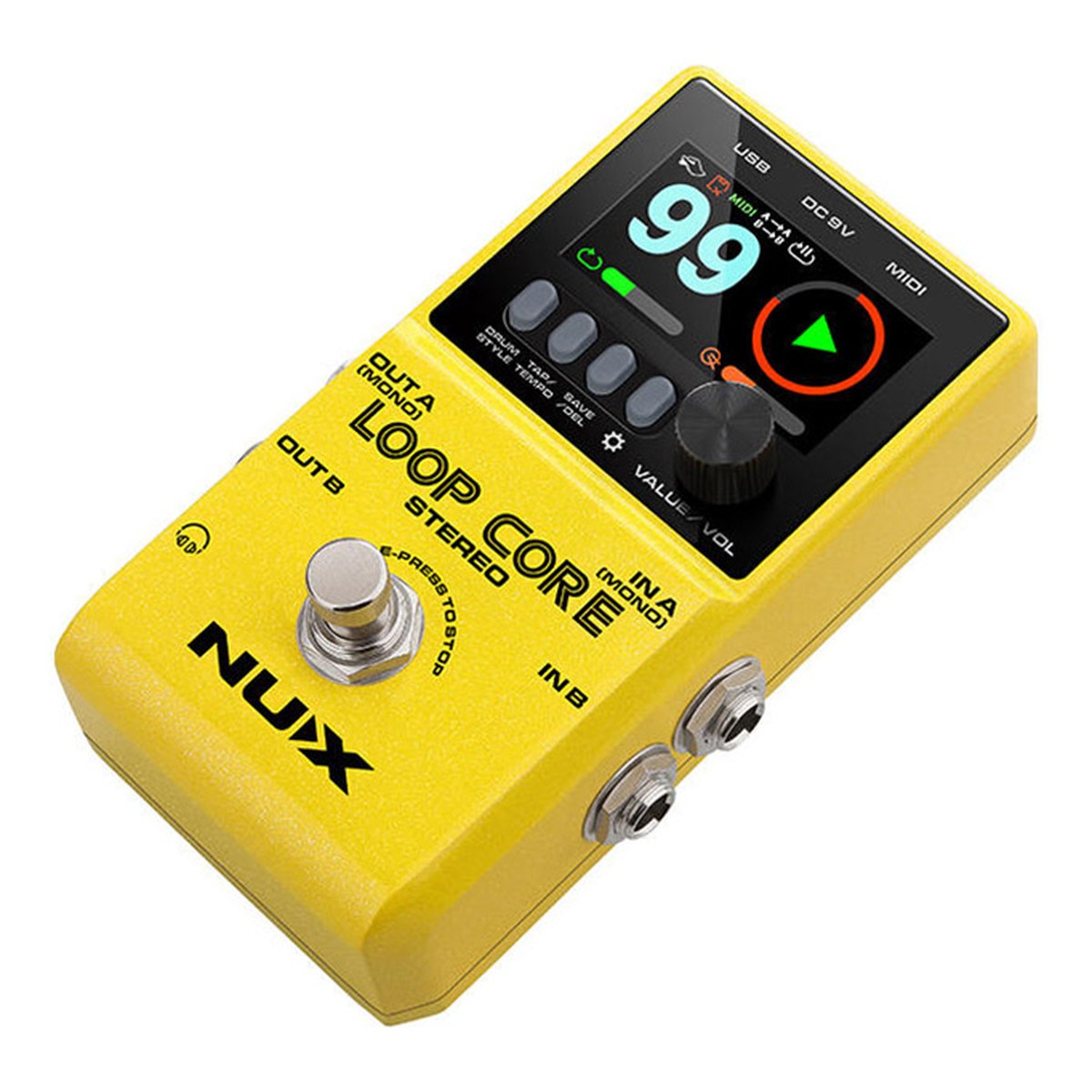 Phơ Looper NUX Loop Core Stereo NCL-2 – Góc nghiêng NUX Loop Core Stereo
