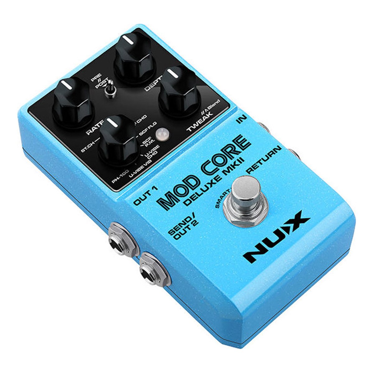 Phơ Modulation NUX Mod Core Deluxe MKII – Góc nghiêng NUX Mod Core Deluxe MKII nhìn từ phía còn lại