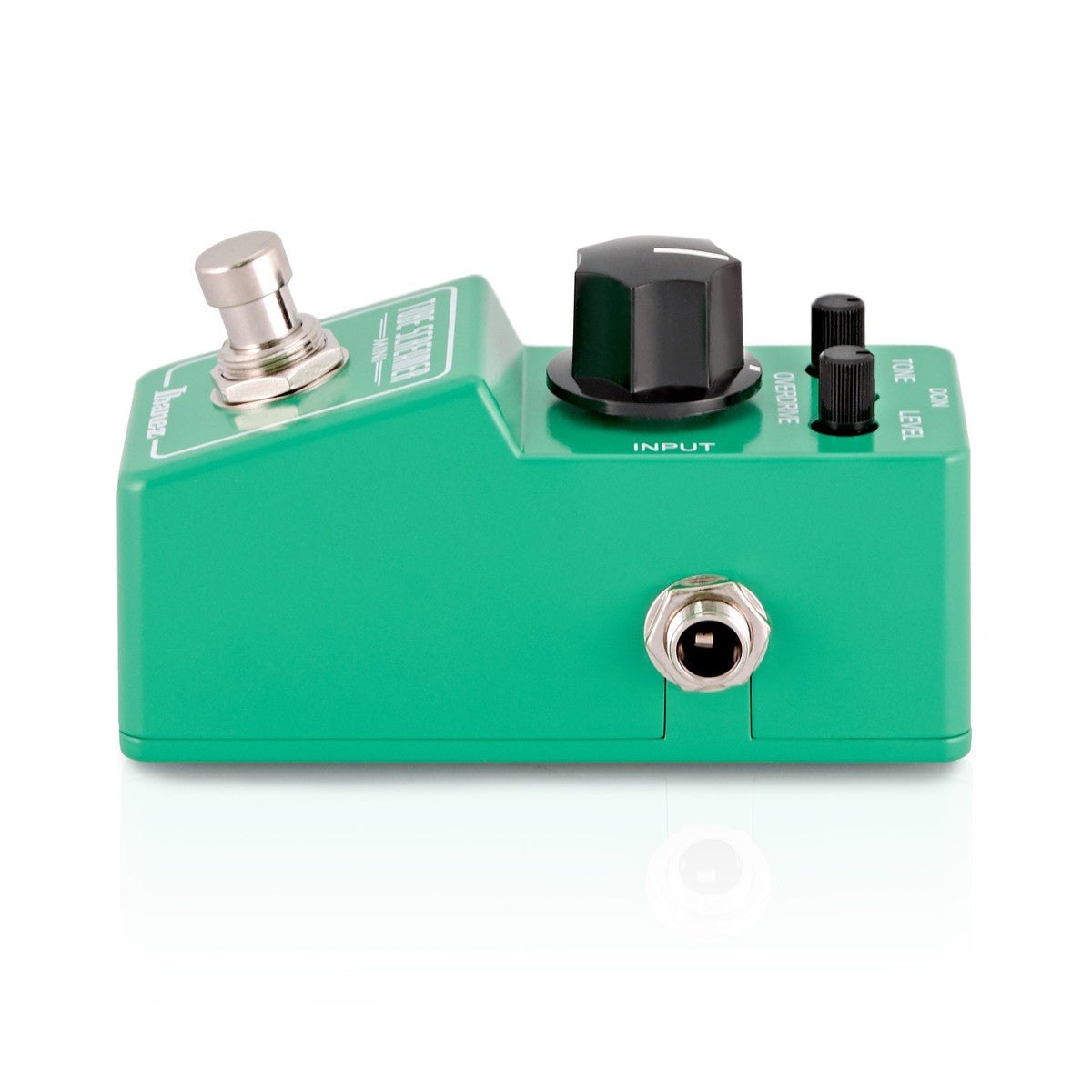 Phơ Overdrive Ibanez Tube Screamer Mini – nhìn ngang cạnh phải với jack INPUT