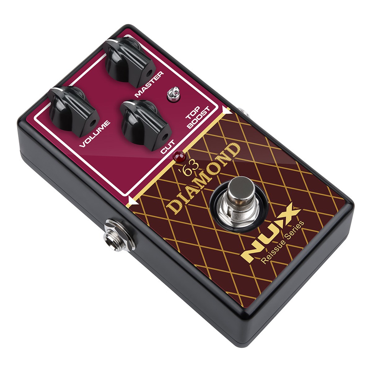 Phơ Overdrive NUX '63 Diamond NRO-6 – Góc nghiêng '63 Diamond từ bên phải