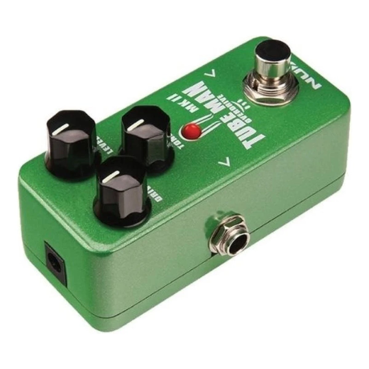 Phơ Overdrive NUX Tube Man MKII NOD-2 – Cận cảnh cạnh bên Tube Man MKII với jack và cụm núm