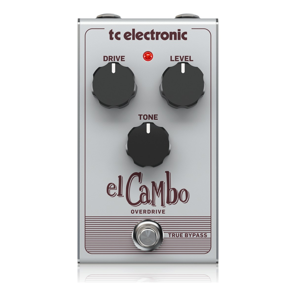 TC Electronic El Cambo nhìn thẳng mặt trên, 3 núm Drive, Level, Tone