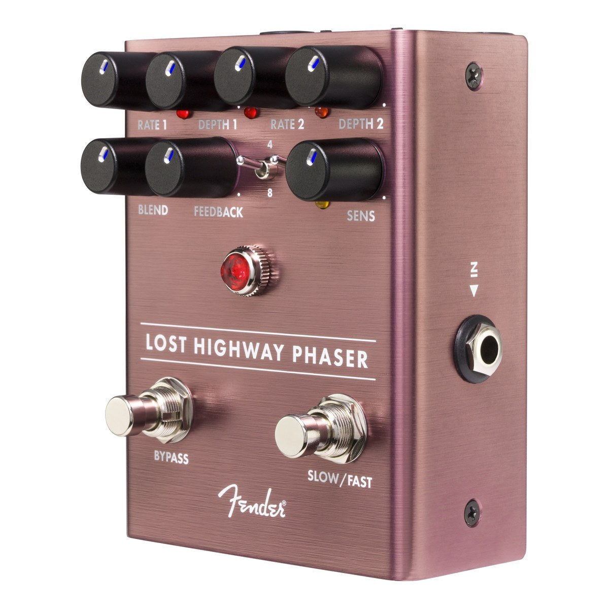 Phơ Phaser Fender Lost Highway Phaser – góc nghiêng thấy jack Input bên phải