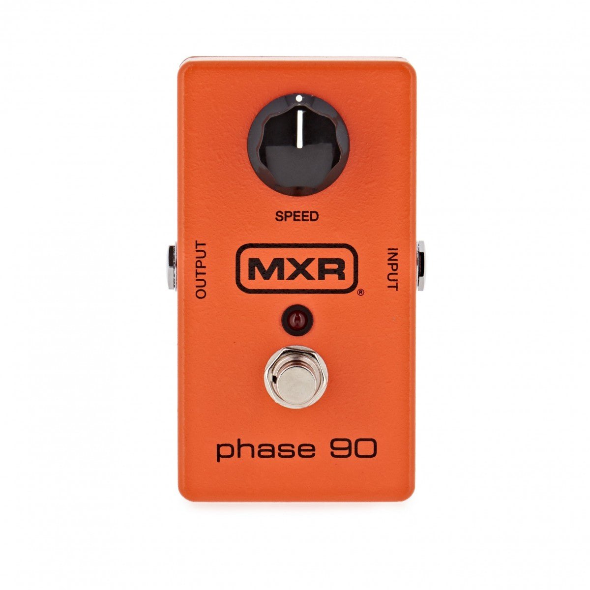 Phơ Phaser MXR M101 Phase 90 – mặt trên nhìn thẳng, núm SPEED, đèn LED và footswitch