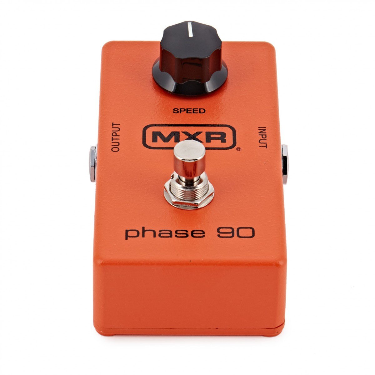 Phơ Phaser MXR M101 Phase 90 – nhìn từ phía trước, vỏ cam với logo MXR và chữ phase 90
